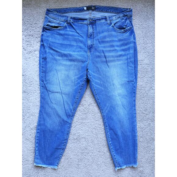 Kut From The Kloth Donna High Rise Ankle Skinny Jeans Plus Size 24 W Classic 25" - Picture 2 of 10